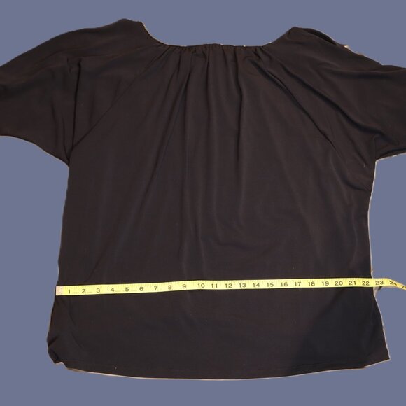 Michael Kors Navy Chain-Neck Blouse – Size 2X (NWT) - Picture 2 of 9